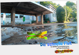 Die schnelle Flut . ...eine kleine Flutwelle unter der Tischtennisplatte . [Üb]-Erlebe ...den Gräselberg . die Sommerferien / the summer holidays . survival-[experience] . graeselcityteens . Stadtteilzentrum Gräselberg . Wiesbaden