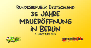 35 Jahre Mauerfall in Berlin Jahrestag 9. November 2024