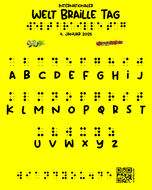 Welt Braille Tag 2025 Internationaler Tag der Blindenschrift 4. Januar 2025