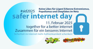 safer internet day 2025 together for a better internet . Zusammen für ein besseres Internet Dienstag, 11. Februar 2025