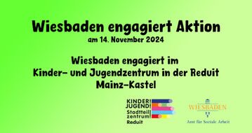 Wiesbaden engagiert Aktion Neue Farbe im Veranstaltungsraum 14. November 2024