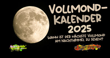 Vollmondkalender 2025 Wann ist der nächste Vollmond am Nachthimmel zu sehen? 2. Januar 2025