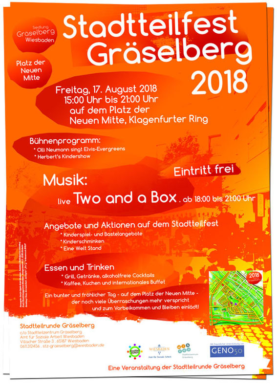 Stadtteilfest Gräselberg . Neue Mitte Gräselberg . Wiesbaden-Biebrich / Stadtteilzentrum Gräselberg . Wiesbaden