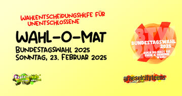 Wahlentscheidungshilfe für Unentschlossene: Wahl-O-Mat Parteien miteinander vergleichen . Informationsangebot Bundestagswahl am Sonntag, 23. Februar 2025
