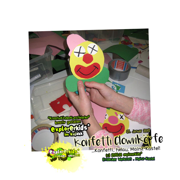 Konfetti ClownkÃ¶pfe . explorerkids*