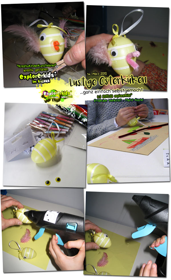 Lustige Osterküken . diy . ...ganz einfach selbstgemacht . explorerkids*