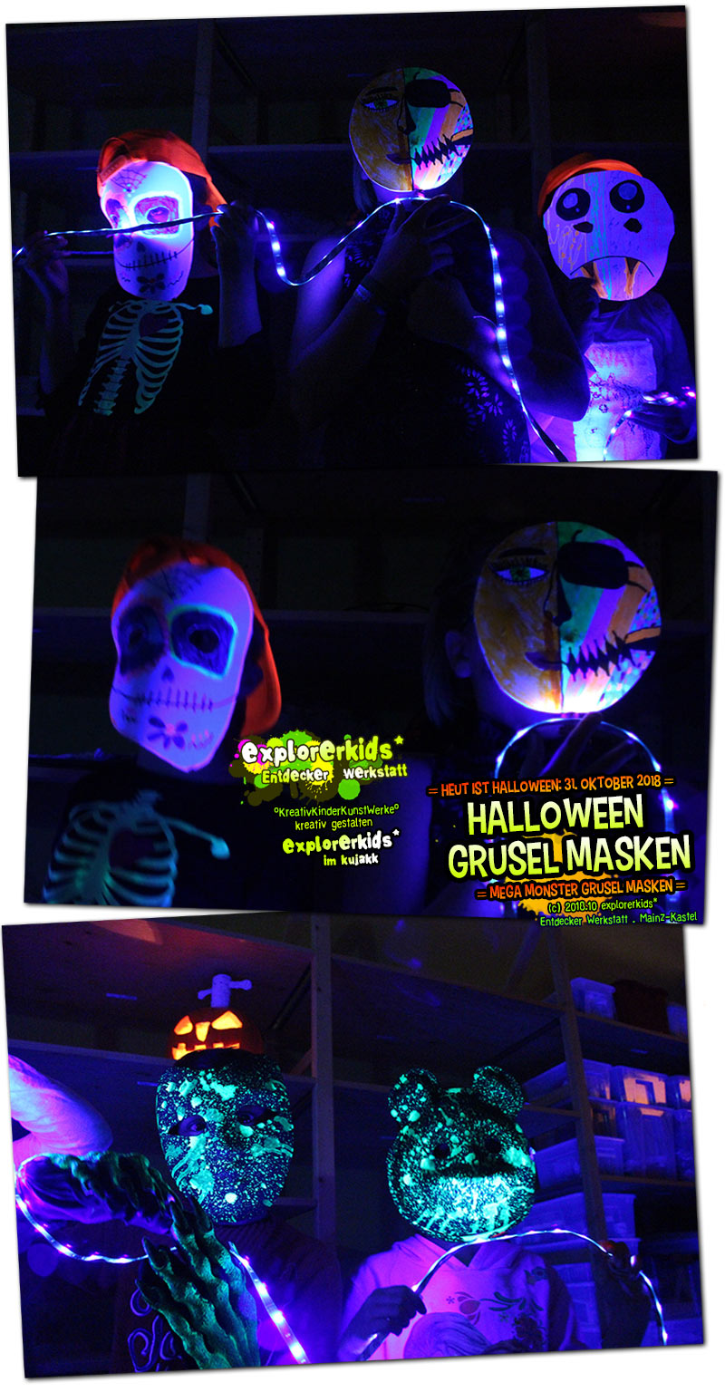 Halloween Grusel Masken 2018 . explorerkids*