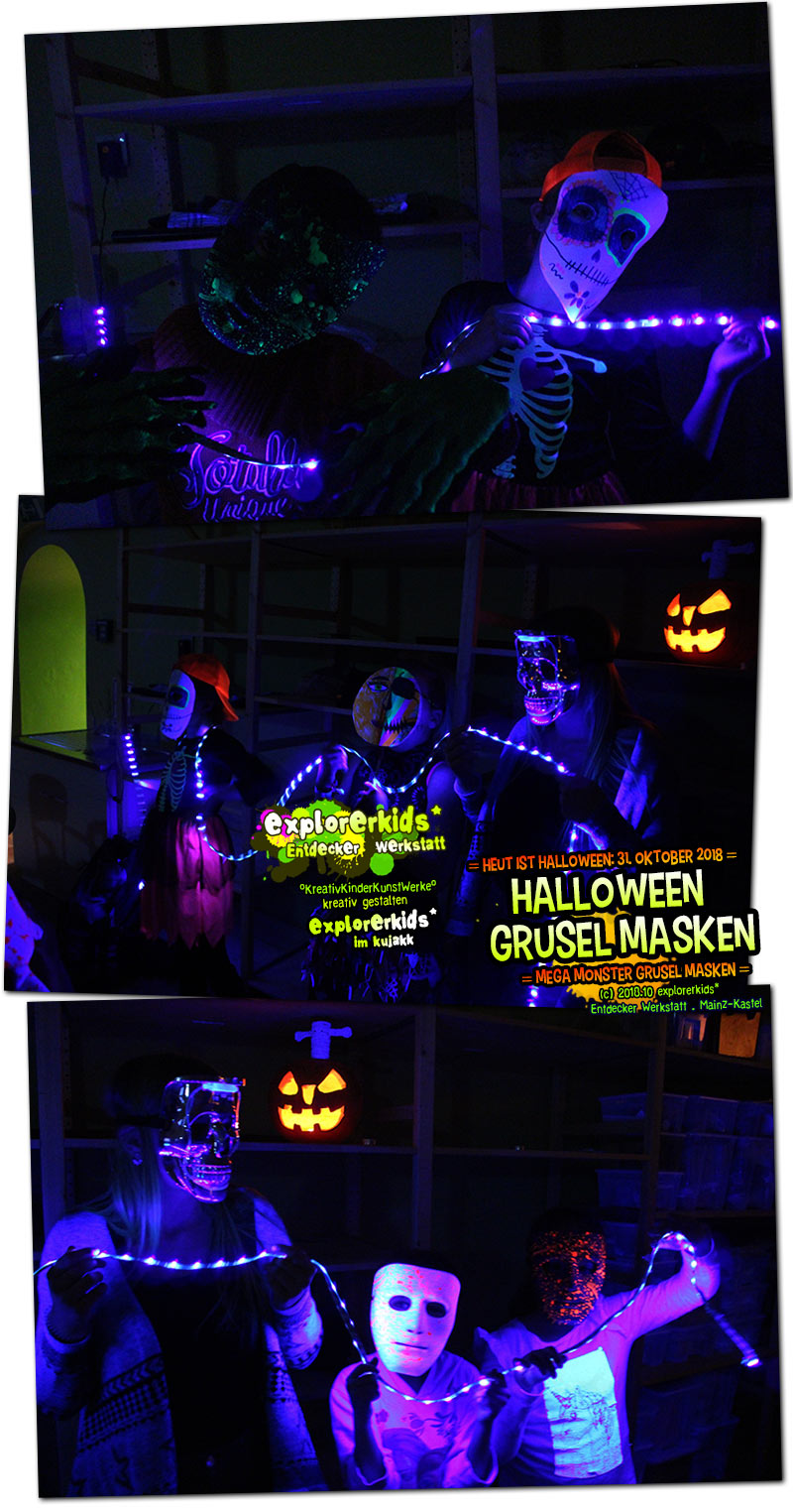 Halloween Grusel Masken 2018 . explorerkids*