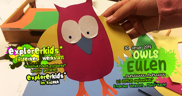 Eulen . owls . explorerkids* . Entdecker Werkstatt im kujakk