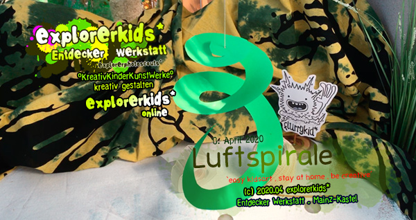 Luftspirale . ...ein ganz schnell zu gestaltendes Windspiel . 8. April 2020 . stay at home . be creative _ bleib zuhause . sei kreativ . #epkartwork #easykidsart . explorerkids* online . explorerphotoscouts* . MÃ¤rz/April 2020 flurrykid* by morningrise* . jOrn . creativesocialmediacloud & artkonserve.de . Entdecker Werkstatt im kujakk . Kinder- und Jugendzentrum in der Reduit . Mainz-Kastel