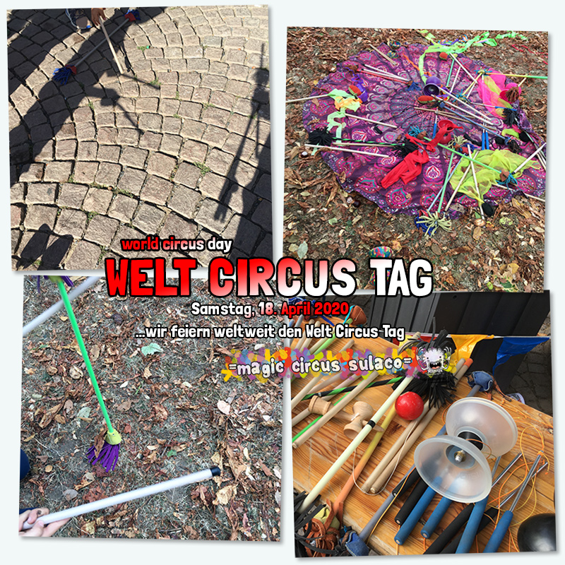 Welt Circus Tag . world circus day . 18. April 2020 . planet earth