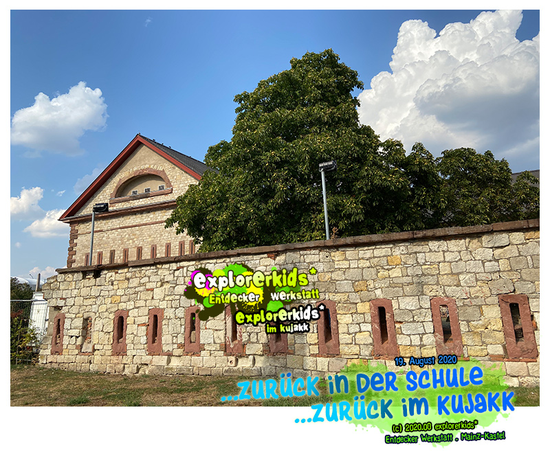 ...zurück in der Schule . ...zurück im kujakk . Entdecker Werkstatt . 19. August 2020 . Kinder- und Jugendzentrum in der Reduit . Mainz-Kastel