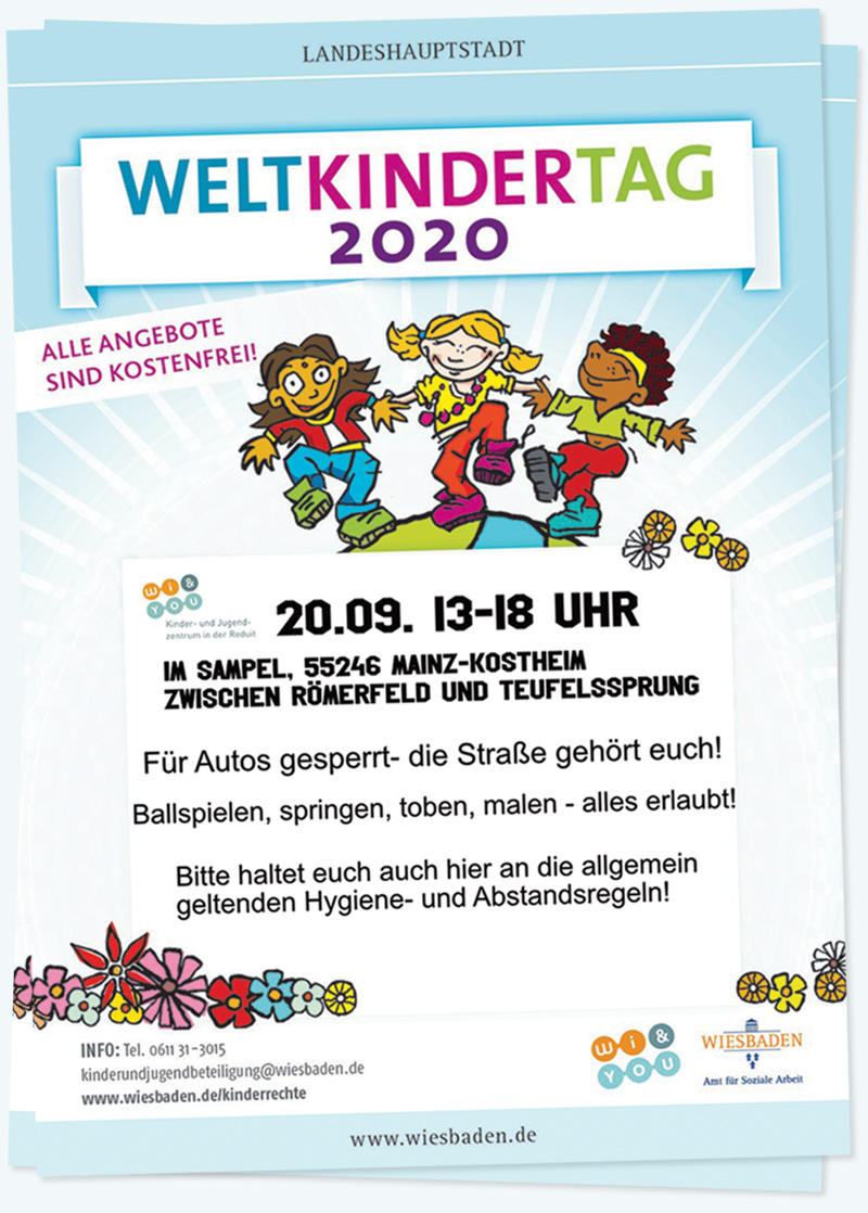 SpielstraÃŸe im Sampel am 20.09.2020 . Weltkindertagsfest . Weltkindertag 2020 . Sonntag, 20. September 2020