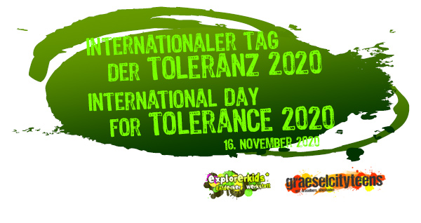 Internationaler Tag der Toleranz . ...auf Demokartie aufmerksam machen! . Montag, 16. November 2020 . Heute ist internationaler Tag der Toleranz . explorerkids* Entdecker Werkstatt im kujakk . graeselcityteens ...auf dem Gräselberg