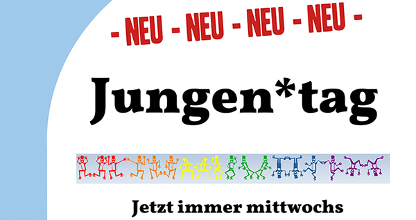 Jungen*tag . NEU ...immer mittwochs . ...ab Mittwoch, 1. September 2021 . kujakk . Kinder- und Jugendzentrum in der Reduit . Mainz-Kastel