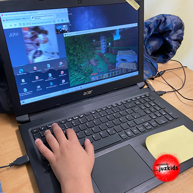 zusammen online spielen . Minecraft Server I . 29. September 2021 . youthkids . ...juzkids* . Jungentag im kujakk . Kinder- und Jugendzentrum in der Reduit Mainz-Kastel