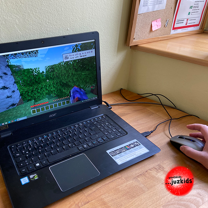 zusammen online spielen . Minecraft Server I . 29. September 2021 . youthkids . ...juzkids* . Jungentag im kujakk . Kinder- und Jugendzentrum in der Reduit Mainz-Kastel