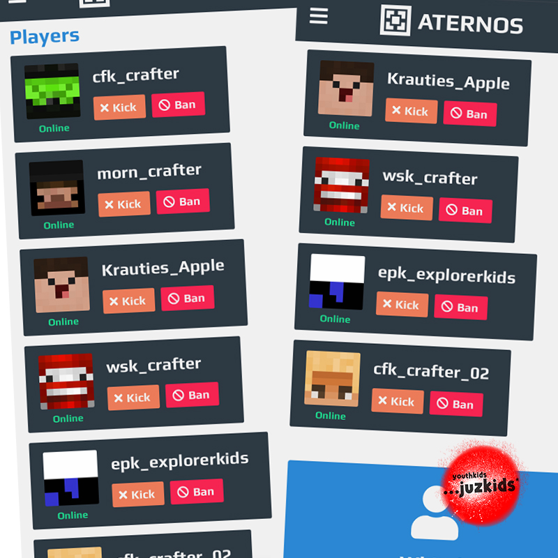 zusammen online spielen III . Minecraft Server . 2. Februar 2022 . yjk . youthkids . ...juzkids* . Jungengruppe im kujakk . Kinder- und Jugendzentrum in der Reduit Mainz-Kastel