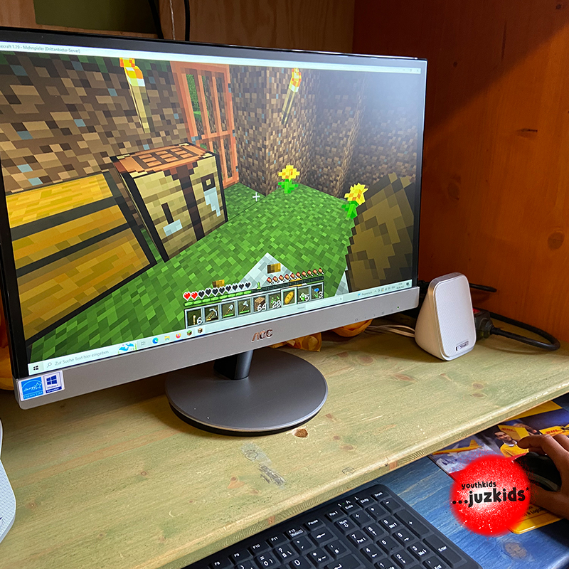 zusammen online spielen . Minecraft Server 1.19 . the wild update . 8. Juni 2022 . yjk . youthkids . ...juzkids* . Jungengruppe im kujakk . Kinder- und Jugendzentrum in der Reduit Mainz-Kastel