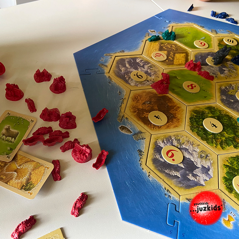 Die Siedler von Catan . ...eine schnelle Runde . 29. Juni 2022 . yjk . youthkids . ...juzkids* . Jungengruppe im kujakk . Kinder- und Jugendzentrum in der Reduit Mainz-Kastel