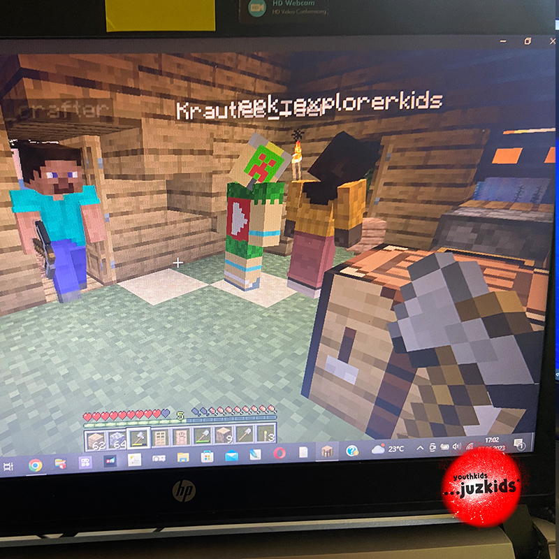 zusammen online spielen . Minecraft Server online . 1.19.4 . 7. Juni 2023 . yjk . youthkids . ...juzkids* . Jungengruppe im kujakk . Kinder- und Jugendzentrum in der Reduit . Mainz-Kastel