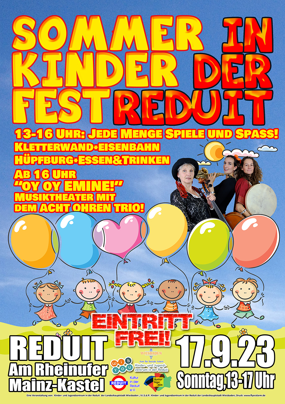 Frühlingsfest Jugendpavillon Krautgärten 2023 . 25 Jahre Jugendpavillon . Mittwoch, 17. Mai 2023 . Kinder- und Jugendzentrum in der Reduit Mainz-Kastel