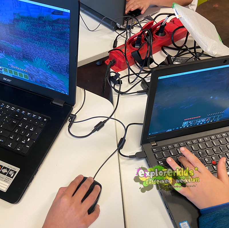 Minecraft Server online . ...zusammen online spielen . 15. November . explorerkids* in der Entdecker Werkstatt . kujakk . Kinder- und Jugendzentrum in der Reduit . Mainz-Kastel