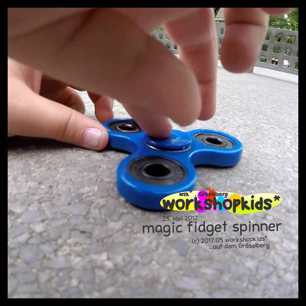 magic fidget spinner . GraeselCityKids . workshopkids*