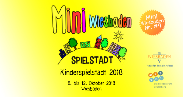 Mini Wiesbaden 2018 . Kinderspielstadt Nr. #9 . Kinderspielstadt in Wiesbaden . 8. bis 12. Oktober 2018 . Wiesbaden