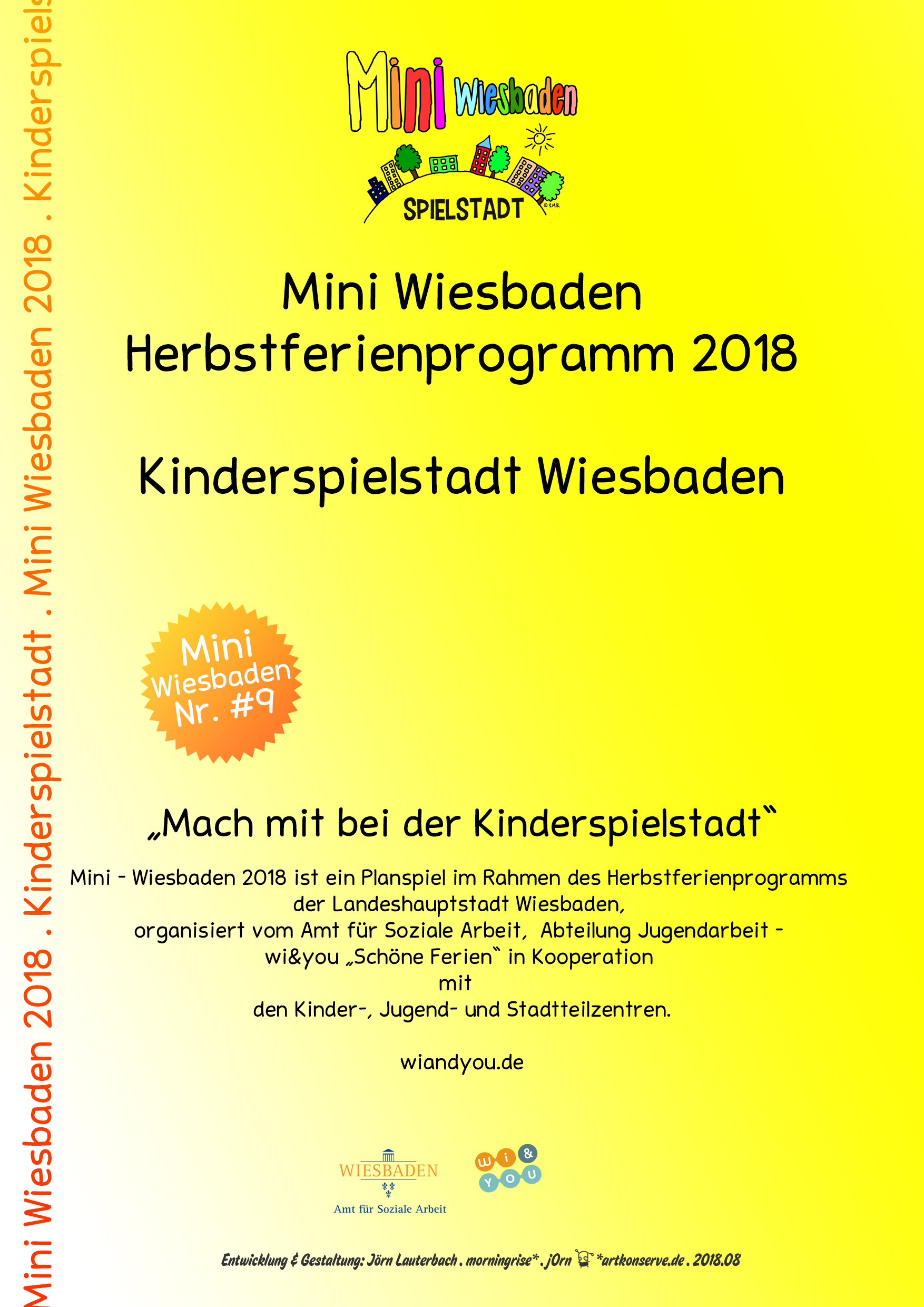 Mini Wiesbaden 2018 . Kinderspielstadt Nr. #9 . Kinderspielstadt in Wiesbaden . 8. bis 12. Oktober 2018 . Wiesbaden
