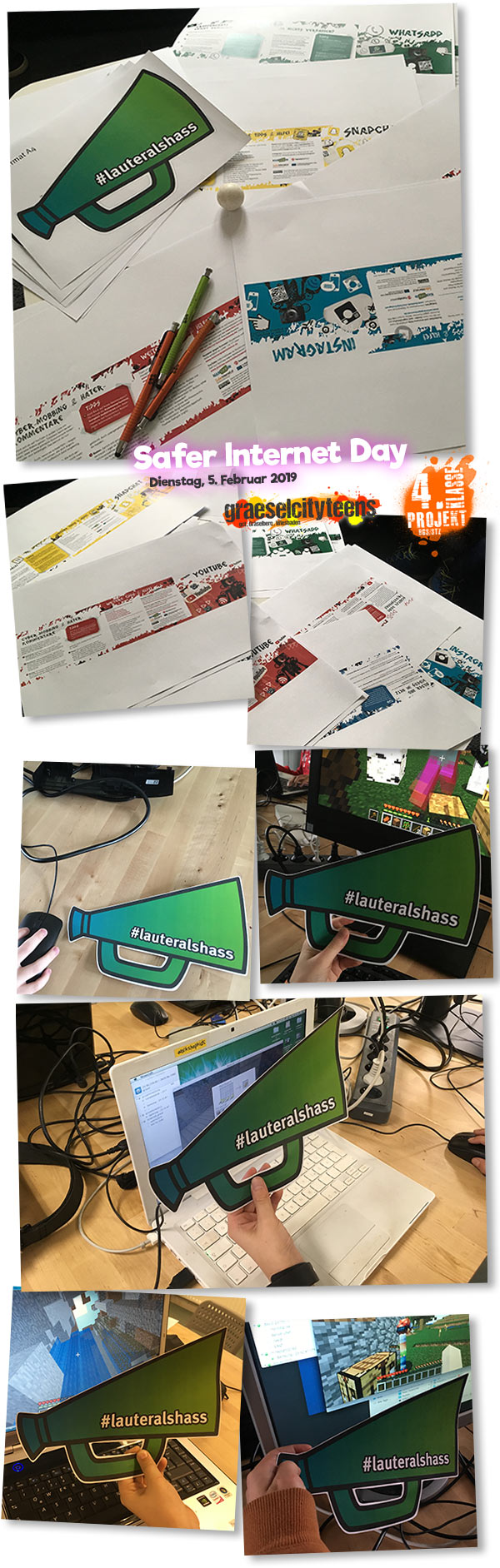 Saver Internet Day 2019 . graeselcityteens . gct . Stadtteilzentrum Gräselberg . Wiesbaden