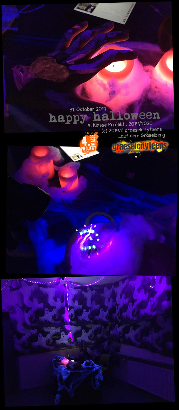 happy halloween . ...eine kleine Gruselparty . 31. Oktober 2019 . Stadtteilzentrum Gräselberg . Wiesbaden