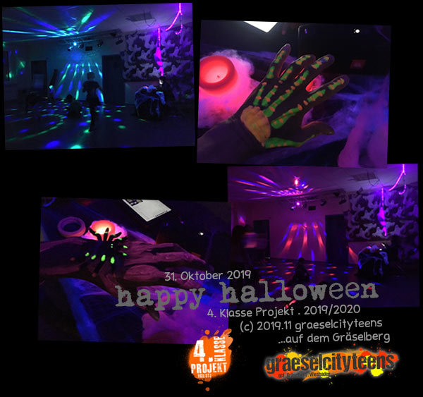 happy halloween . ...eine kleine Gruselparty . 31. Oktober 2019 . Stadtteilzentrum GrÃ¤selberg . Wiesbaden