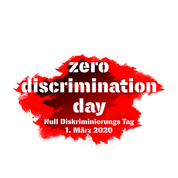 zero discrimination day . Null Diskriminierungs Tag . 1. MÃ¤rz 2020 . Wiesbaden . Mainz-Kastel