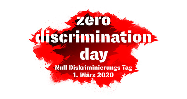 zero discrimination day . Null Diskriminierungs Tag . 1. MÃ¤rz 2020 . Wiesbaden . Mainz-Kastel