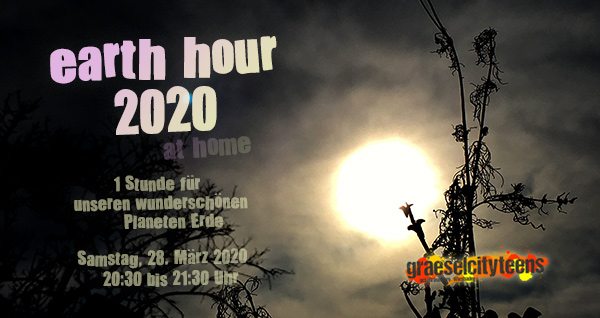earth hour 2020 . Samstag, 28. März 2020 . 20:30 bis 21:30 Uhr . Wiesbaden . planet earth
