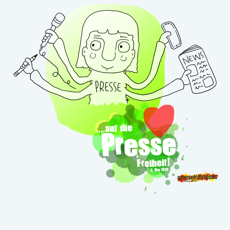 ...auf die PRESSE Freiheit! . Internationaler Tag der Pressefreiheit
3. Mai 2020 . graeselcityteens . ...auf dem Gräselberg . Stadtteilzentrum Gräselberg . Wiesbaden . planet earth