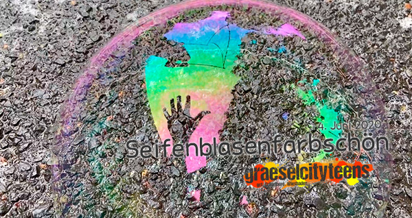 SeifenblasenfarbschÃ¶n . ...so schÃ¶n kann eine Seifenblase schimmern . 4. Juni 2020 . gct . graeselcityteens ...auf dem GrÃ¤selberg . Stadtteilzentrum GrÃ¤selberg . Wiesbaden