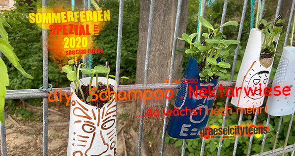 diy . Schampoo . Nektarwiese . ...da wächst noch mehr! . 16. Juli 2020 . Sommerferien Spezial Zeit 2020 . special times . gct . graeselcityteens ...auf dem Gräselberg . Stadtteilzentrum Gräselberg . Wiesbaden