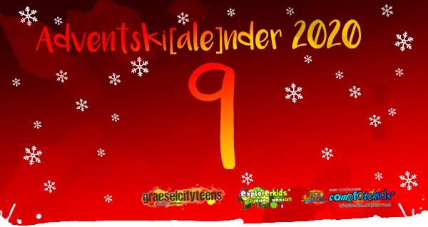 Adventskalender 2020 . Adventski[ale]nder 2020 . Gemeinsamer Adventskalender der gct . graeselcityteens, explorerkids* & compfotokids*
...mach mit! & Aktionen . Kreativ- und Medienangebote im Offenen Bereich . explorerkids* . Entdecker Werkstatt im kujakk . kujakk . Kinder- und Jugendzentrum in der Reduit . Mainz-Kastel . & . gct . graeselcityteens ...auf dem GrÃ¤selberg . Stadtteilzentrum GrÃ¤selberg . Wiesbaden . & . compfotokids* . Kreativ- und Medienwerkstatt im KiKo . KiKo . Kindertreff Kostheim . Mainz-Kostheim