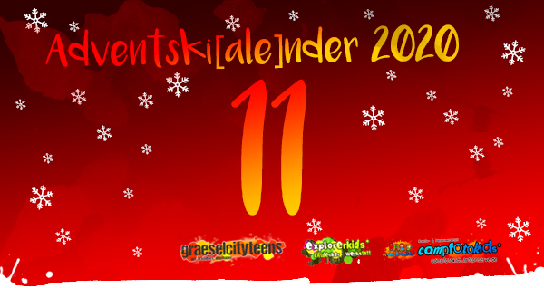 Adventskalender 2020 . Adventski[ale]nder 2020 . Gemeinsamer Adventskalender der gct . graeselcityteens, explorerkids* & compfotokids*
...mach mit! & Aktionen . Kreativ- und Medienangebote im Offenen Bereich . explorerkids* . Entdecker Werkstatt im kujakk . kujakk . Kinder- und Jugendzentrum in der Reduit . Mainz-Kastel . & . gct . graeselcityteens ...auf dem GrÃ¤selberg . Stadtteilzentrum GrÃ¤selberg . Wiesbaden . & . compfotokids* . Kreativ- und Medienwerkstatt im KiKo . KiKo . Kindertreff Kostheim . Mainz-Kostheim