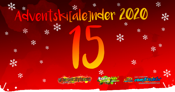 Adventskalender 2020 . Adventski[ale]nder 2020 . Gemeinsamer Adventskalender der gct . graeselcityteens, explorerkids* & compfotokids*
...mach mit! & Aktionen . Kreativ- und Medienangebote im Offenen Bereich . explorerkids* . Entdecker Werkstatt im kujakk . kujakk . Kinder- und Jugendzentrum in der Reduit . Mainz-Kastel . & . gct . graeselcityteens ...auf dem GrÃ¤selberg . Stadtteilzentrum GrÃ¤selberg . Wiesbaden . & . compfotokids* . Kreativ- und Medienwerkstatt im KiKo . KiKo . Kindertreff Kostheim . Mainz-Kostheim