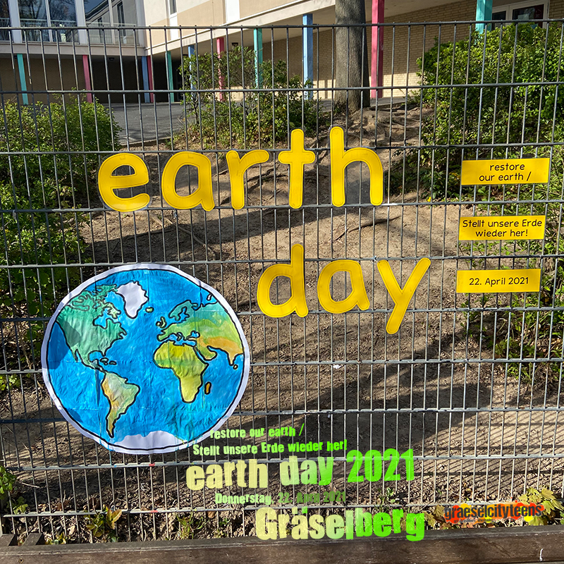 earth day 2021 . Gräselberg . Tag der Erde 2021 . Gräselberg . 22. April 2021 . gct . graeselcityteens ...auf dem Gräselberg . Stadtteilzentrum Gräselberg . Wiesbaden