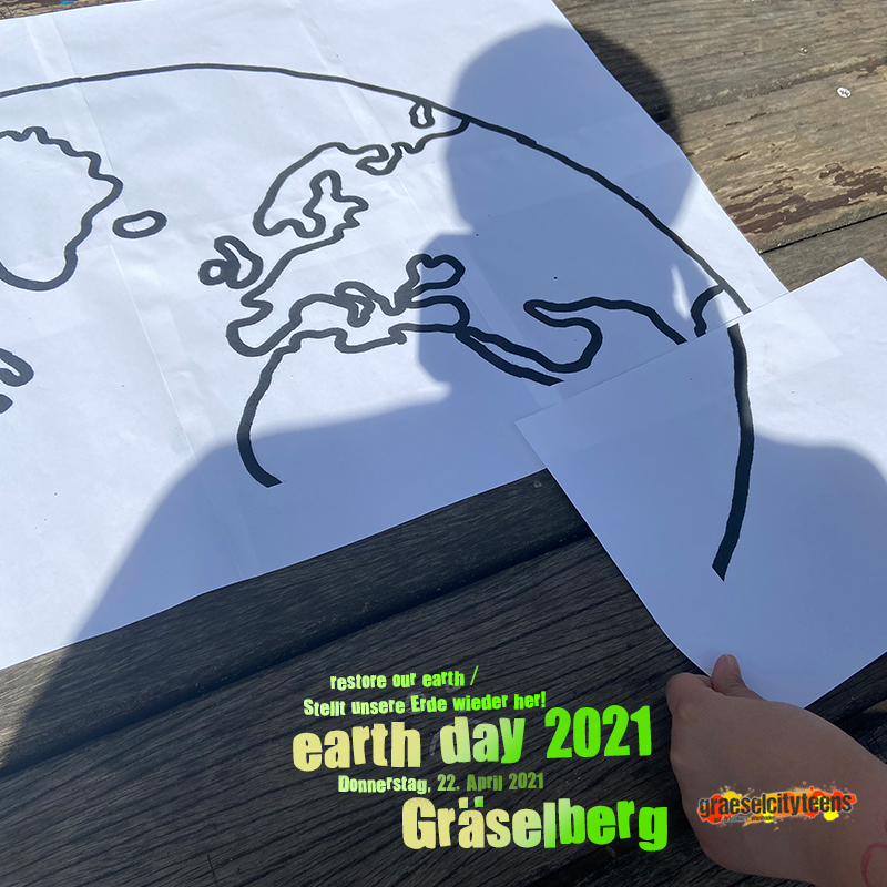 earth day 2021 . Gräselberg . Tag der Erde 2021 . Gräselberg . 22. April 2021 . gct . graeselcityteens ...auf dem Gräselberg . Stadtteilzentrum Gräselberg . Wiesbaden