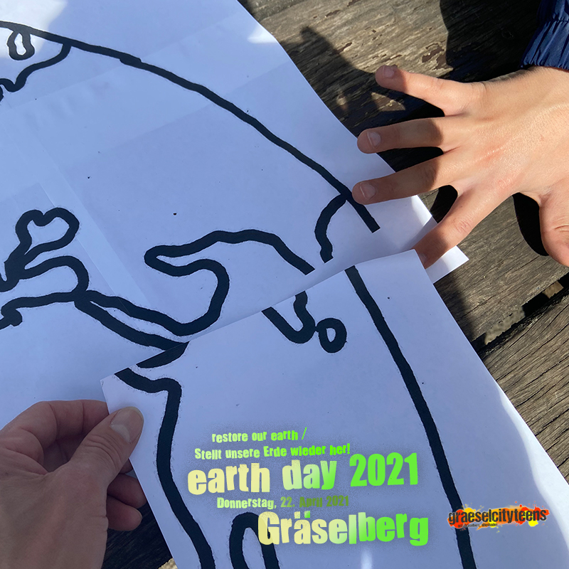 earth day 2021 . Gräselberg . Tag der Erde 2021 . Gräselberg . 22. April 2021 . gct . graeselcityteens ...auf dem Gräselberg . Stadtteilzentrum Gräselberg . Wiesbaden