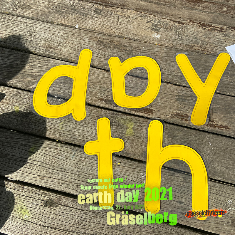 earth day 2021 . Gräselberg . Tag der Erde 2021 . Gräselberg . 22. April 2021 . gct . graeselcityteens ...auf dem Gräselberg . Stadtteilzentrum Gräselberg . Wiesbaden