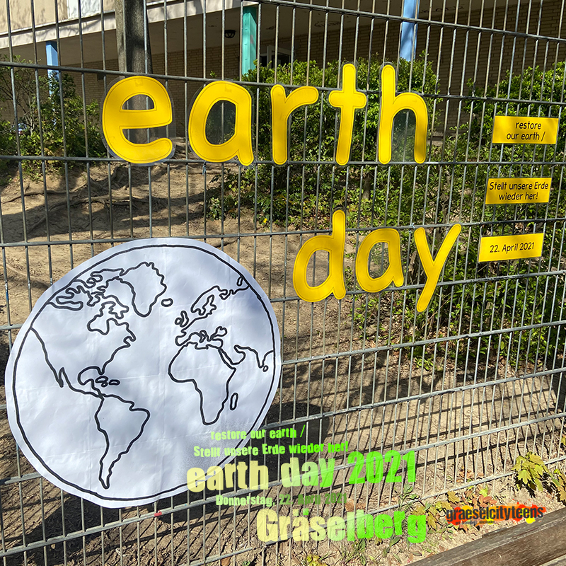 earth day 2021 . Gräselberg . Tag der Erde 2021 . Gräselberg . 22. April 2021 . gct . graeselcityteens ...auf dem Gräselberg . Stadtteilzentrum Gräselberg . Wiesbaden