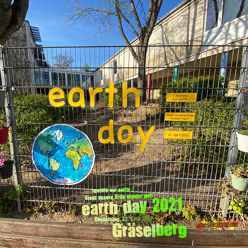 earth day 2021 . Gräselberg . Tag der Erde 2021 . Gräselberg . 22. April 2021 . gct . graeselcityteens ...auf dem Gräselberg . Stadtteilzentrum Gräselberg . Wiesbaden