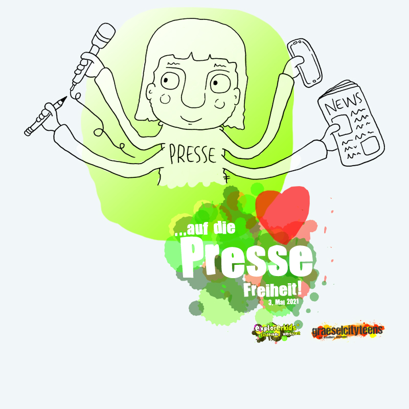 ...auf die PRESSE Freiheit! . Internationaler Tag der Pressefreiheit
3. Mai 2020 . graeselcityteens . ...auf dem Gräselberg . Stadtteilzentrum Gräselberg . Wiesbaden . planet earth