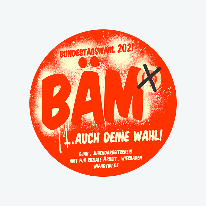 Du hast die Wahl! & BÃM . Aufkleber . ...für die Erstwähler*innen Päckchen . 17. Juli 2021 . Bundestagswahl: Sonntag, 26. September 2021 . 23. September 2021 . gct . graeselcityteens ...auf dem Gräselberg . Stadtteilzentrum Gräselberg . Wiesbaden